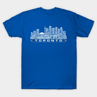 Toronto Hockey Team All Time Legends, Toronto City Skyline T-Shirt